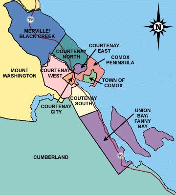 Comox Valley Homes : Sub Area Map